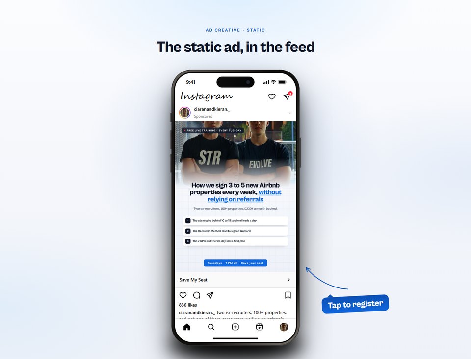 Static ad preview
